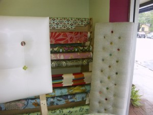 Headboards awaiting shipment in the Iron Thread Design studio. Headboards awaiting shipment in the Iron Thread Design studio.