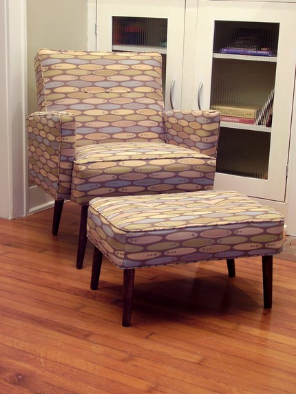 Heather Chair and Ottoman, $525 + $50 shipping