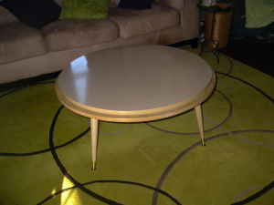 Blonde coffee table, $85