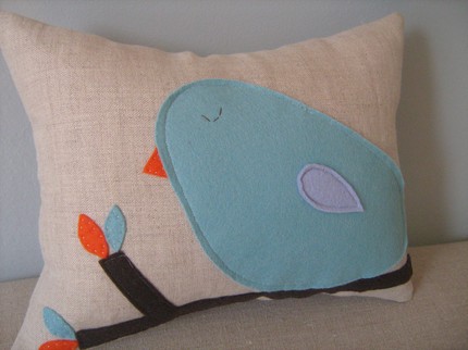 Tiffany Bluebird Pillow, $16.
