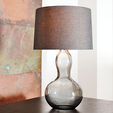 Gourd Table Lamp in Charcoal/Slate, $179.