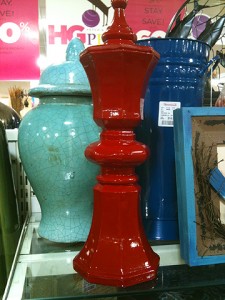 IMG_0936 Useless but cool-looking red thing, on sale for $10. (reg. $12.99)