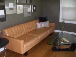 Room & Board leather sofa, $1599.