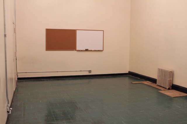 The Blue Team's room, before the makeover.