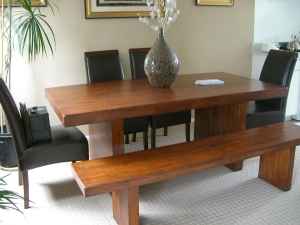 Great price on this dining table, bench & 4 chairs, $500.