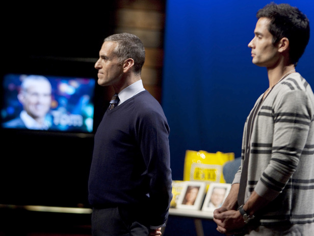 Tom and Courtland face off in the studio during the sixth episode's elimination.