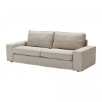 ikea_kivik_sofa Curiously, the new KIVIK sofa (width 89.75") is listed for $399 in the catalog, but $599 online. Features a layer of memory foam in the seat cushions.