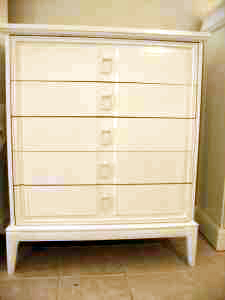 White retro dresser, $150.