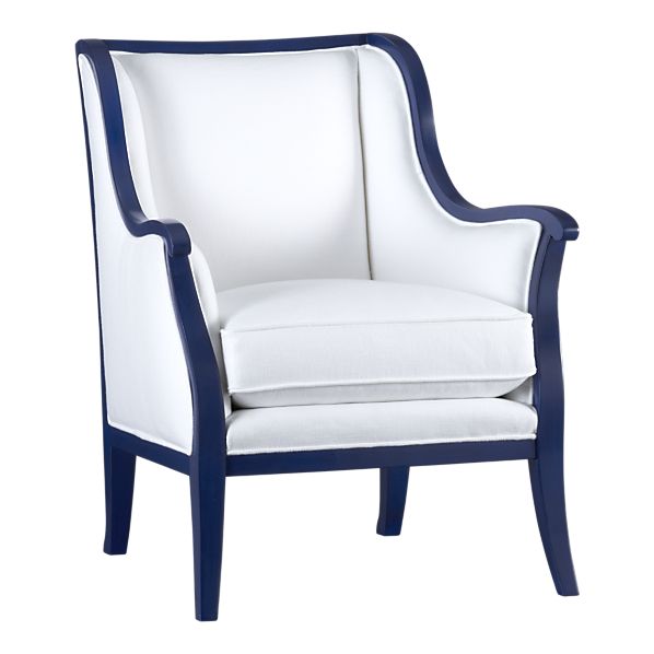 Carly Chair with Cobalt Blue Frame, $899.