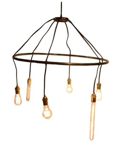 Circle chandelier, $362.