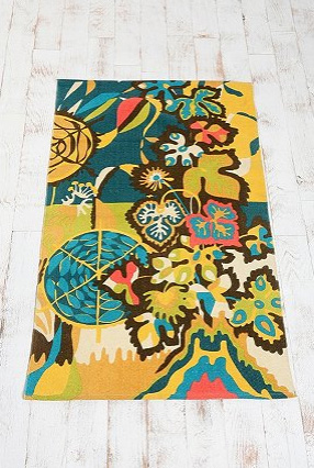 Urban Outfitters' Tropical Garden Printed Rug, $34.