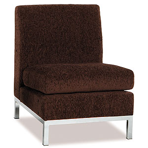 Chocolate Armless Single Dowell Chair, $299.99.