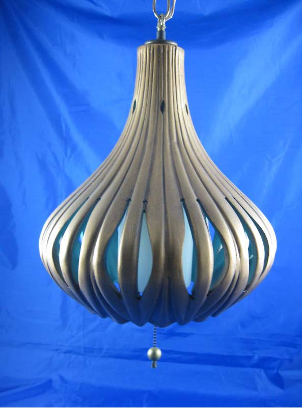 Pottery Mid-Century Swag Lamp, $95 via eBay, so act fast.