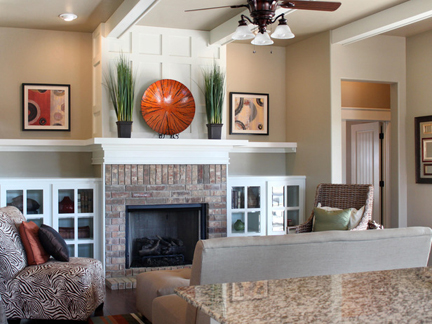 Living room designed by Kellie Clements.