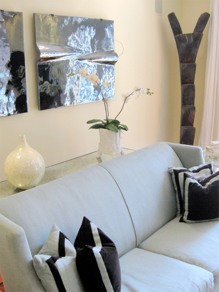 Living room designed by Meg Caswell.