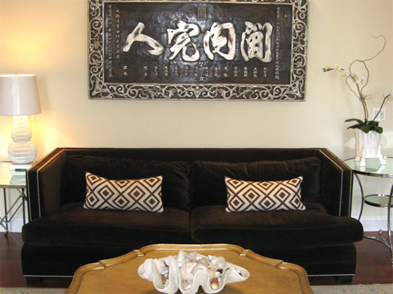 Living room designed by Meg Caswell.