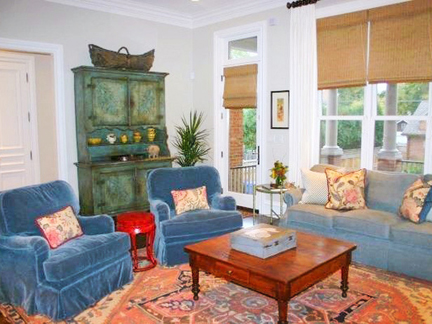 Frumpy living room designed by Meg Caswell.