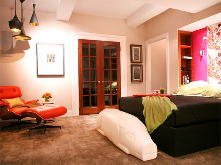 Bedroom designed by Tyler Wisler.