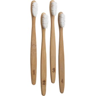 Toothbrushes, $12.95/set of 4.