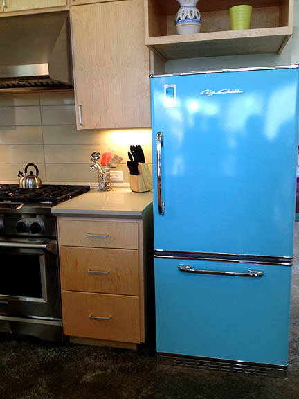 How I yearn for my own colorful Big Chill fridge.