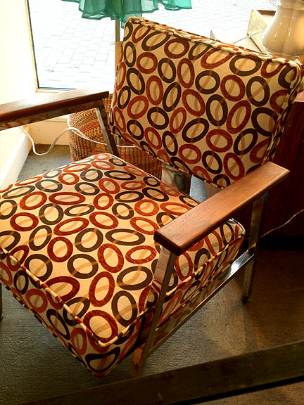 Brown Mid-Century Chair, $195 each (pair available).
