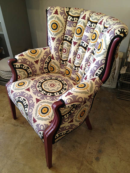 Ayran Channel Back Chair by Elyse Lombardi of Austin, $750.