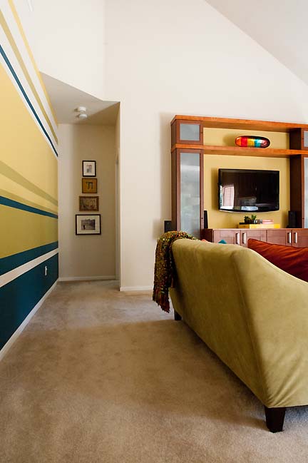 Austin-modern-art-installation-stripes-living-room