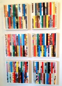 Satch Grimley silkscreen print mixed media Satch Grimley at Red Bluff Studios.