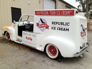 Republic Ice Cream vintage truck Republic Ice Cream vintage truck