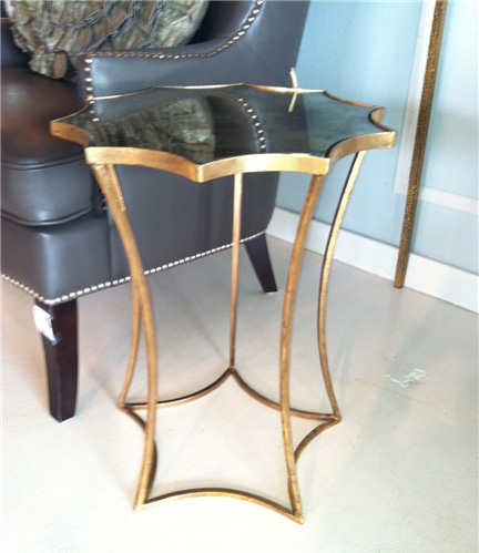 Mirrored sunburst side or end table, available at Back Home Furniture in Austin, TX for $289.