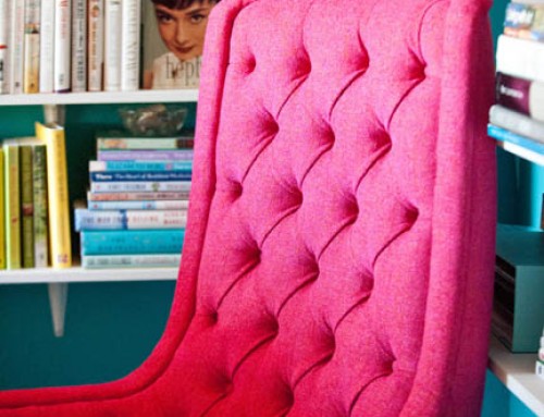 Crazy in Love with a Hot Pink Home Office
