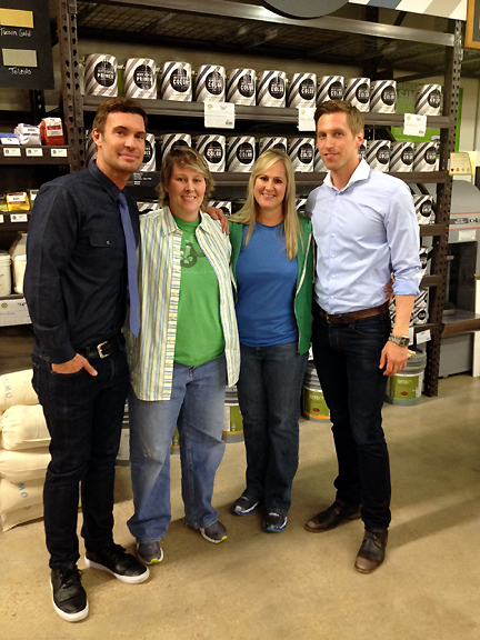 Flipping Out's Jeff Lewis and Gage Edwards greet fans at TreeHouse in Austin, TX.